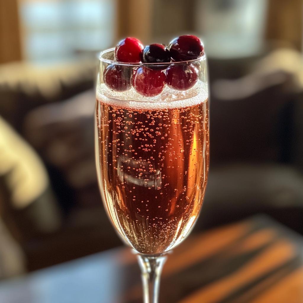 thanksgiving champagne cocktail