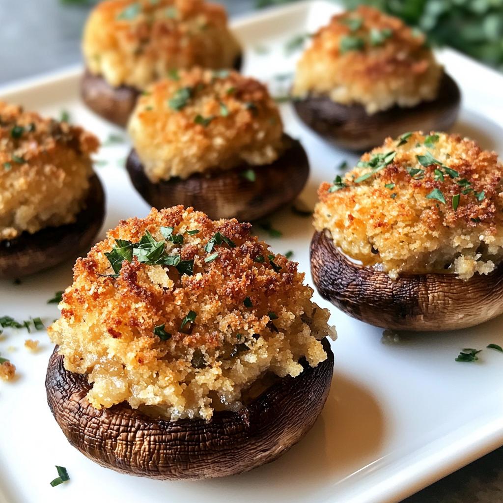 thanksgiving stuffed mushrooms