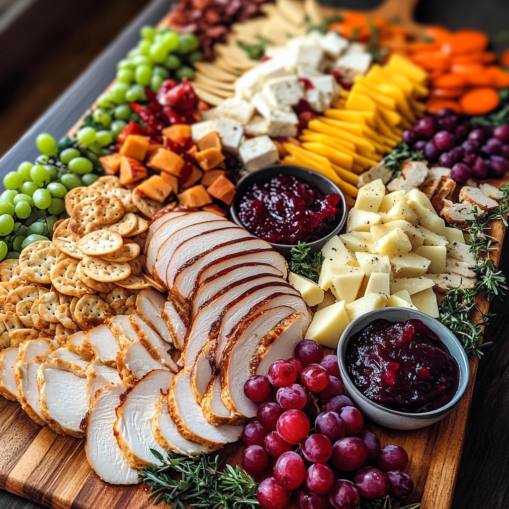 thanksgiving turkey charcuterie board