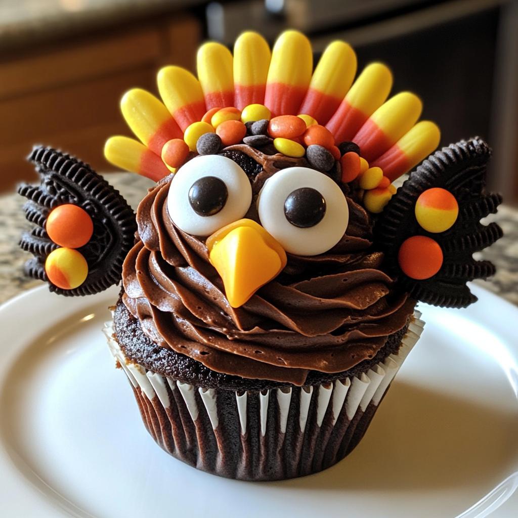 thanksgiving turkey cupcakes