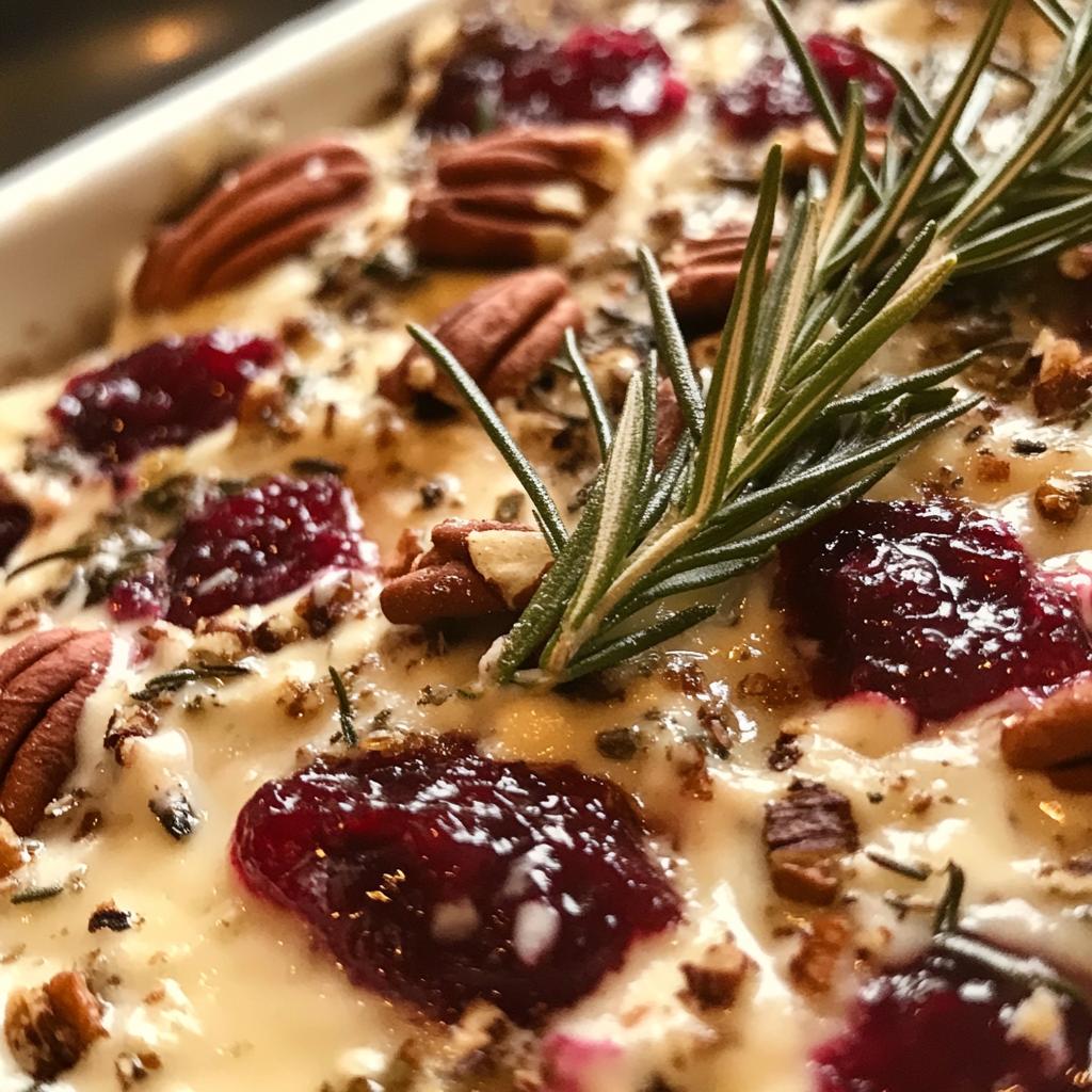 baked cranberry cream cheese dip