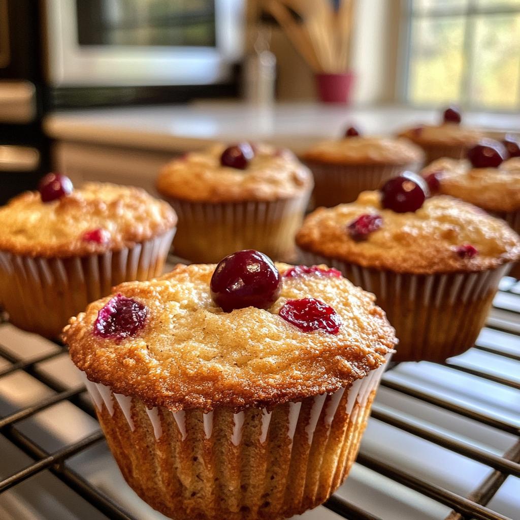 banana cranberry muffins