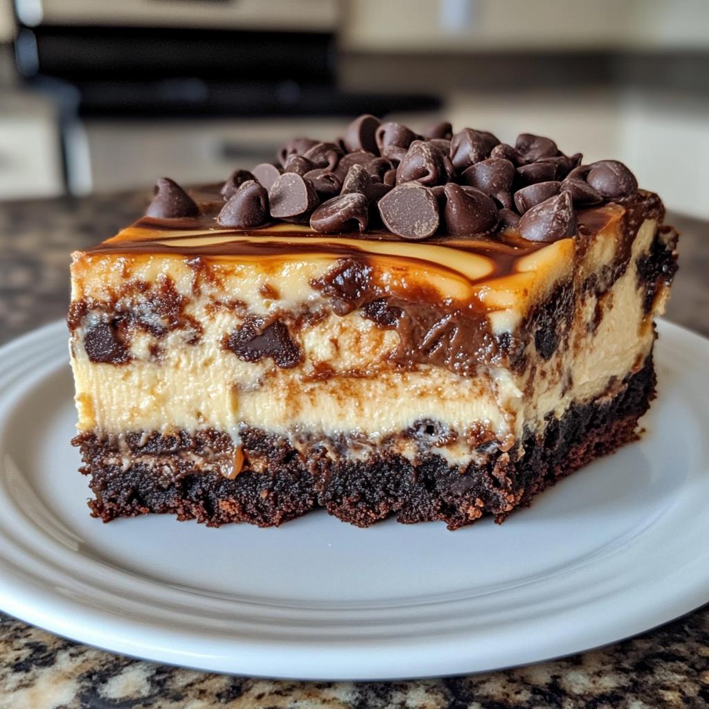 caramel brownie cheesecake