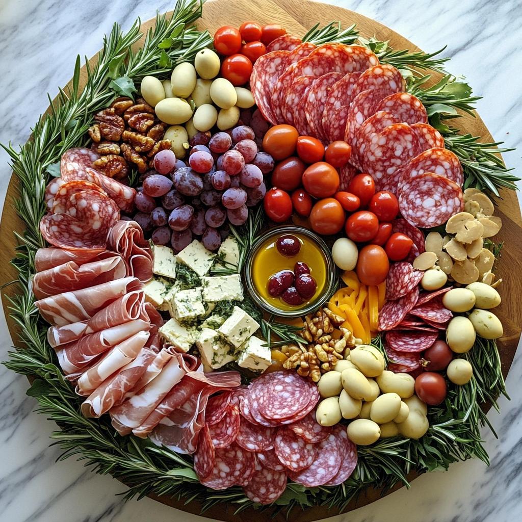 christmas charcuterie wreath