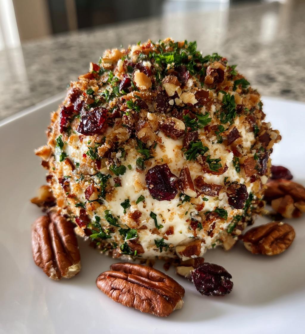 christmas cheese ball - detail 1