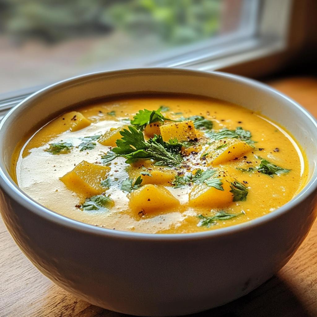 coconut curry potato soup