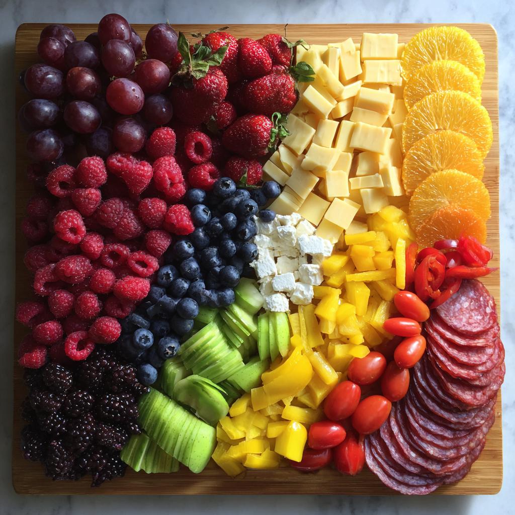 color themed charcuterie boards