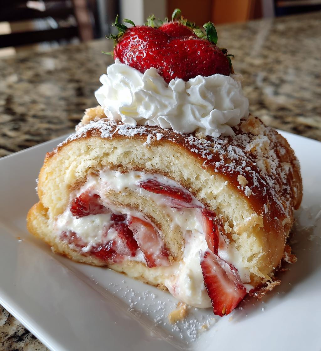 strawberry shortcake cheesecake rolls