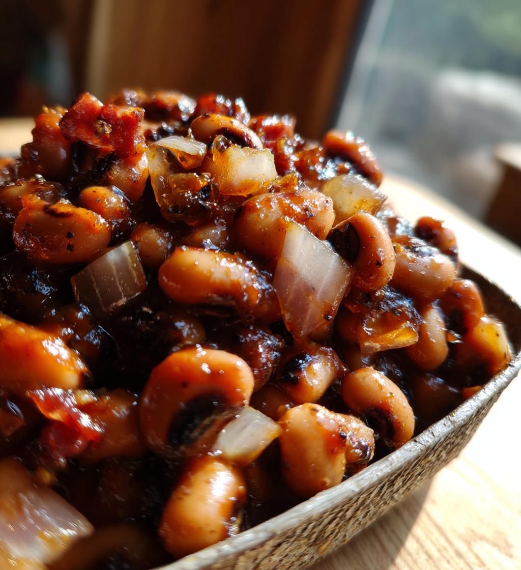 barbecued black-eyed peas recipe