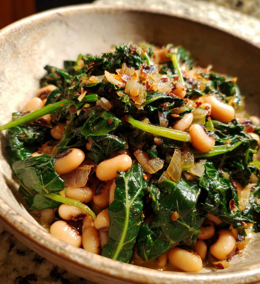 black-eyed peas with chard recipe