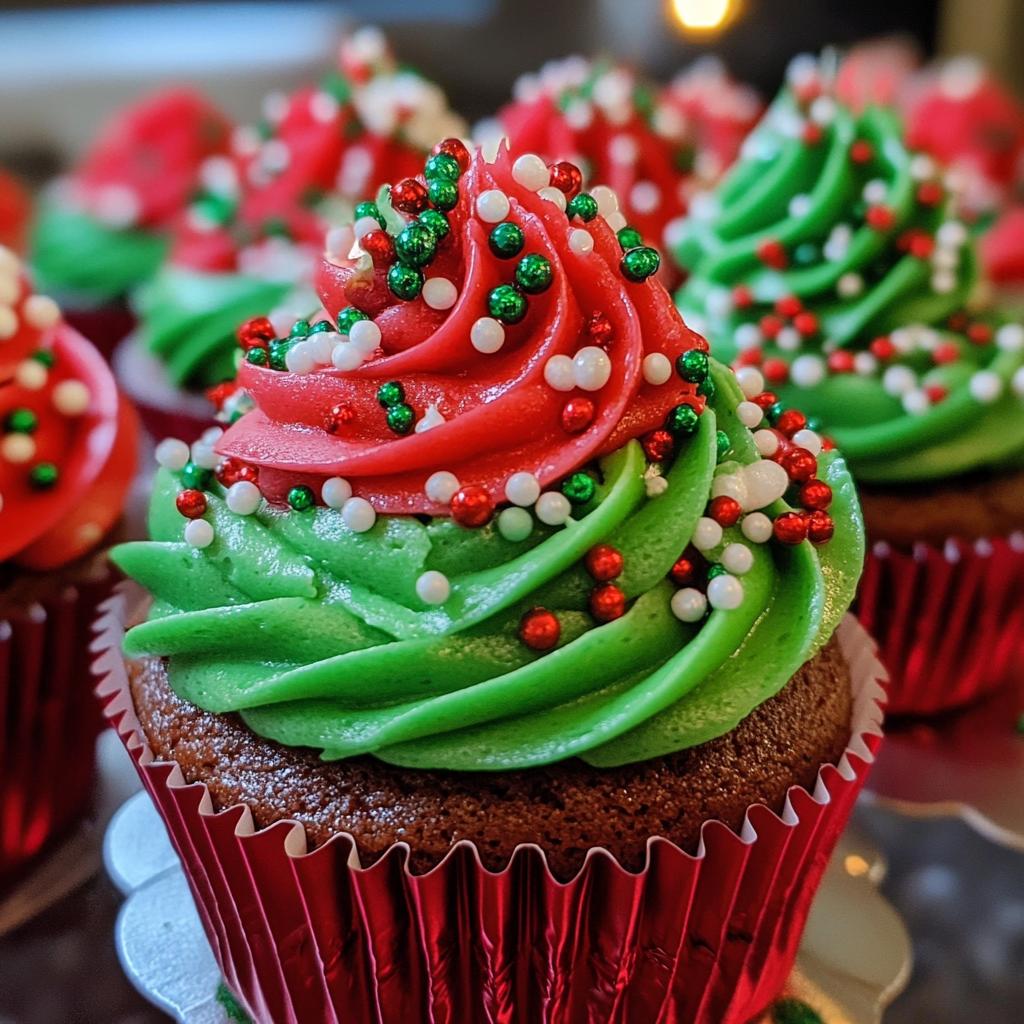 christmas cupcake cake
