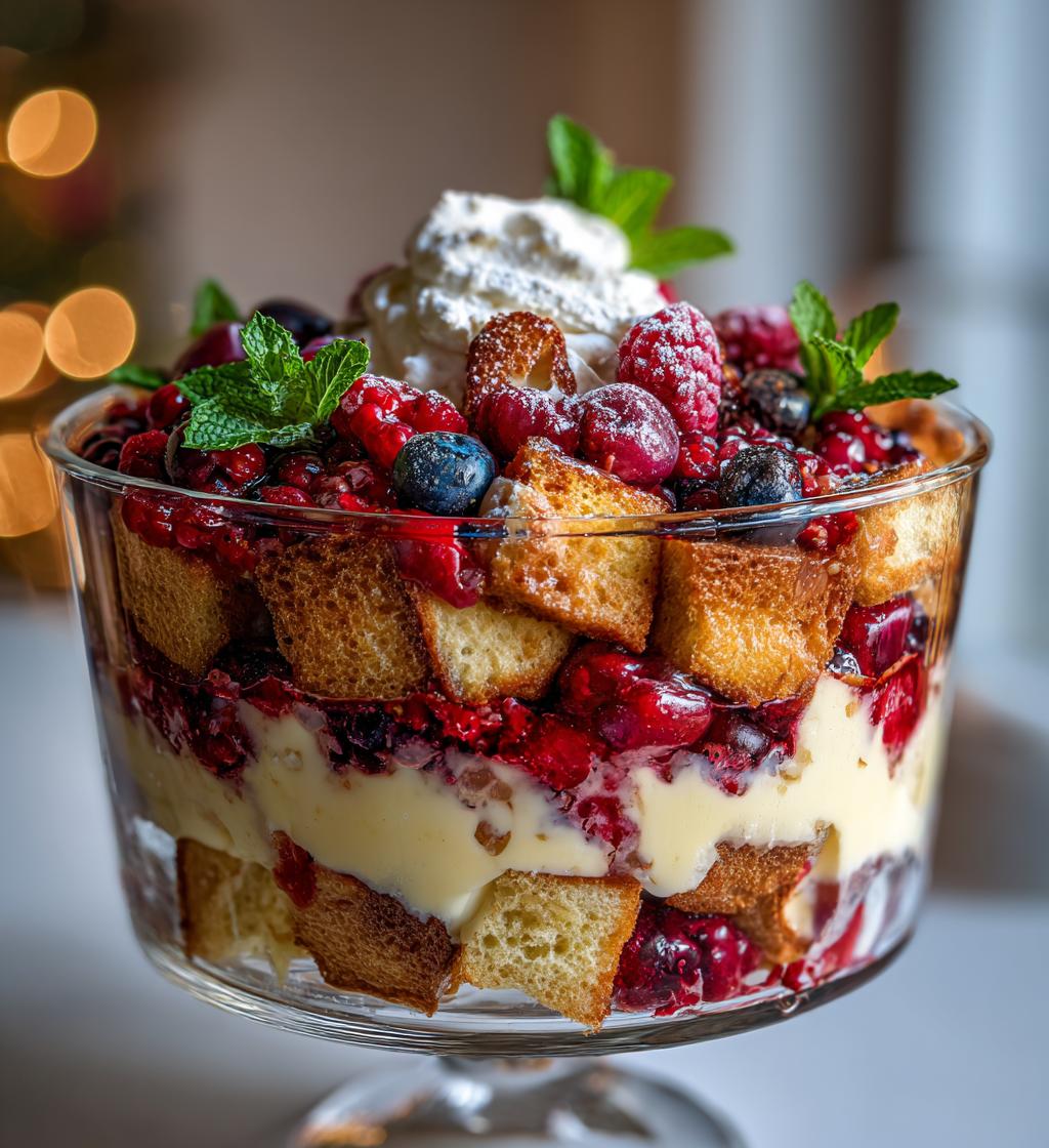 christmas trifle desserts