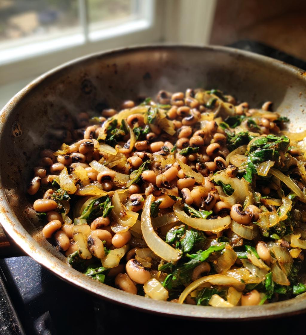 quick-soak black-eyed peas recipe